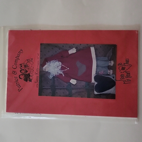Santa Kitty Pattern From My Heart To Yours 1994 Patrice And Company - Picture 1 of 6